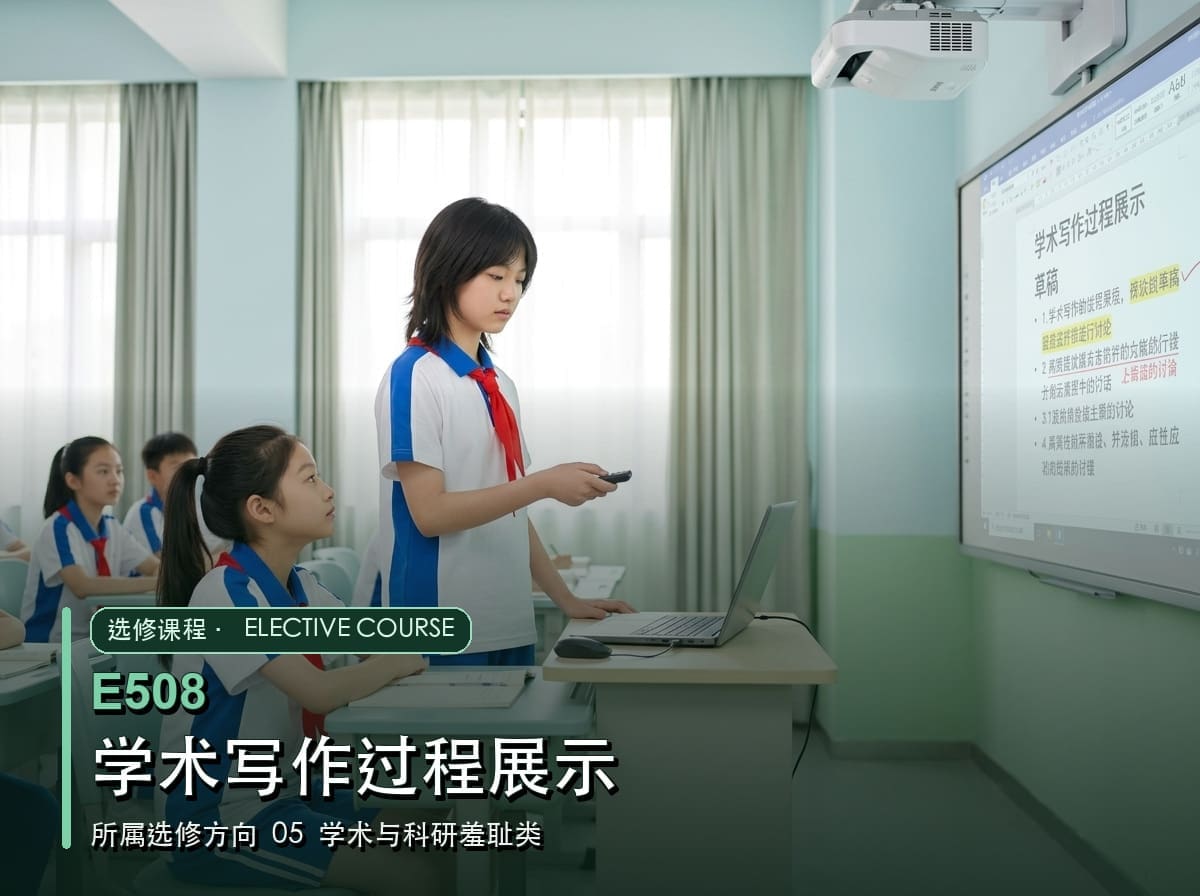 学术写作过程展示课程配图