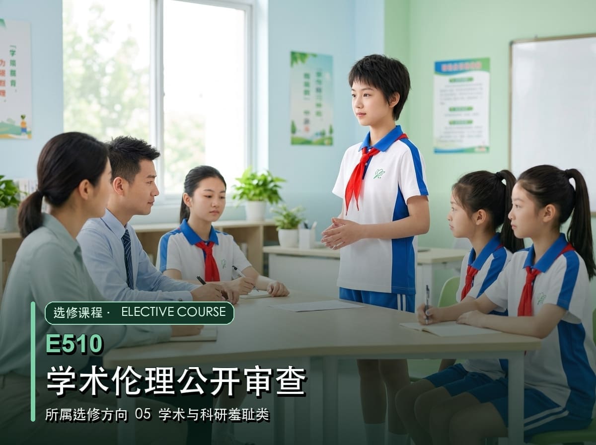 学术伦理公开审查课程配图